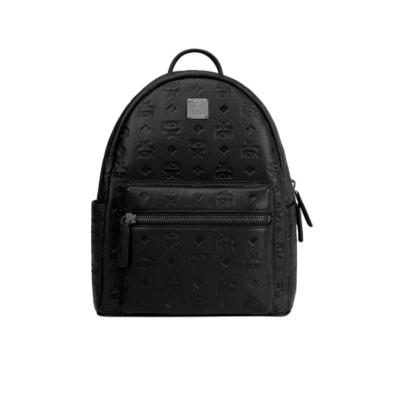 MCM Ottomar Leather Backpack BLACK monogram กระเป๋าเป้ MCMสีดำ โมโนแกรม