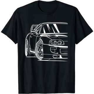 เสื้อยืดโอเวอร์ไซส์2jz JDM เสื้อยืด พิมพ์ลายรถยนต์ 90s สไตล์ญี่ปุ่น เรโทรS-3XL