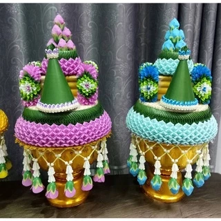 พานธูปเทียนแพใช้ในงานพิธีต่างๆขนาดพาน 7-8นิ้ว