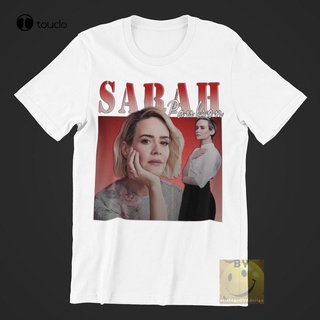 คอลูกเรือเสื้อยืด ลาย Sarah Paulson Rap Music Mc8890S สไตล์วินเทจ คุณภาพพรีเมี่ยม สําหรับผู้ใหญ่S-5XL