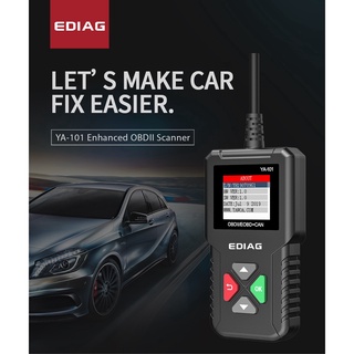 Ediag YA-101 เครื่องสแกนเนอร์วินิจฉัยรถยนต์ obd2 YA101 Code Reader Via USB Life Long OBD 2