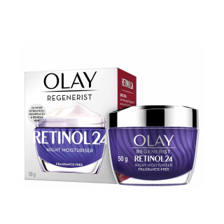 [ขายดี] Olay โอเลย์ รีเจนเนอรีส เรตินอล24 ไนท์ มอยเจอร์ไรเซอร์ ครีมบำรุงผิวหน้า ครีมลดริ้วรอย ครีมบำรุงผิว 50กรัม