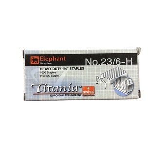 ลวดเย็บ Titania ตราช้าง No.23/6H