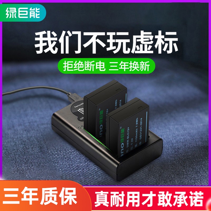 Green Giant DMWBLC12 camera battery for Panasonic Leica FZ2500 G85 G6