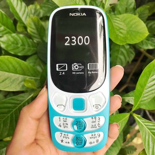 โทรศัพท์มือถือ  NOKIA 2300 (สีฟ้า) 2 ซิม 2.4นิ้ว  3G/4G โนเกียปุ่มกด 2031