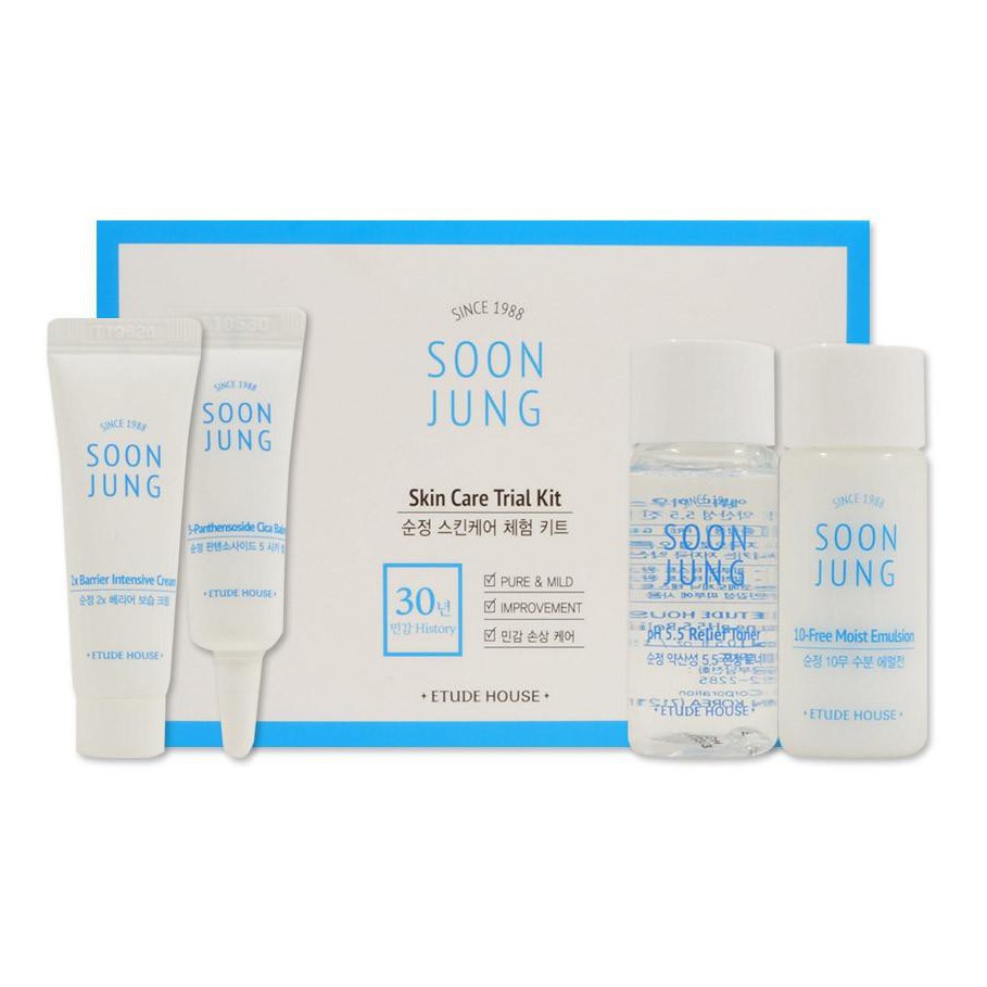 Etude House Soon Jung Skin Care Trial Kit (4pcs)