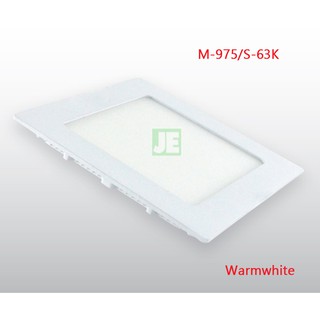 Micron LED Downlight แบบเหลี่ยม 6W แสงทอง