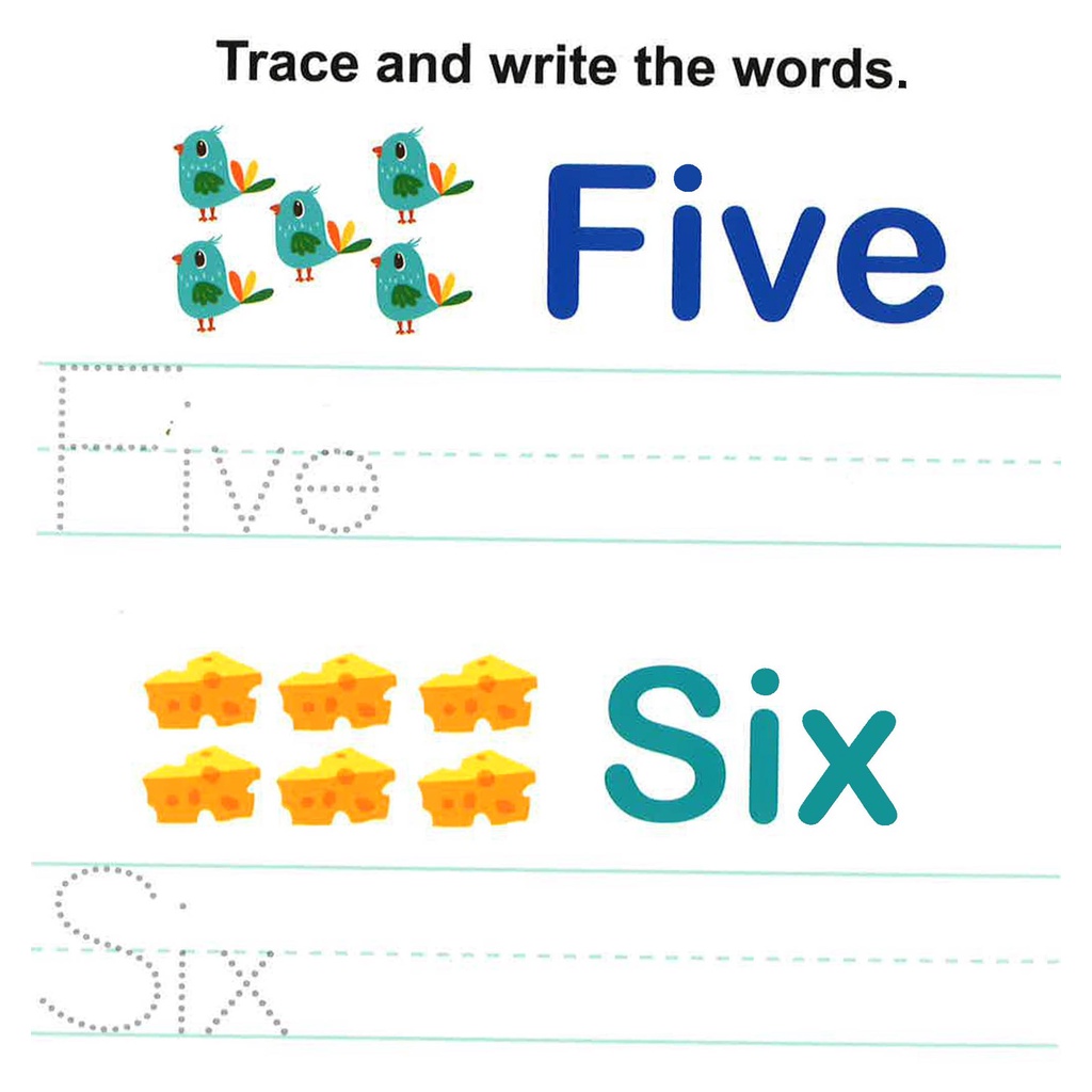BBW หนังสือ Writing Practice: Numbers Wipe – Clean Book ISBN: 9781640381711 ราคา ถูกที่สุด ดีลบีเคเค แกลเลอรีภาพที่ 5