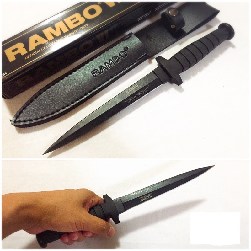 มีดเดินป่า มีดใบตาย แรมโบ้ 6 พร้อมส่ง ราคาถูก