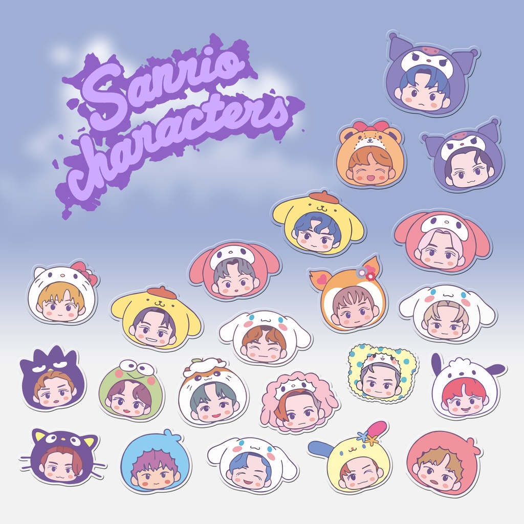 Nct SANRIOO CHARACTERS UNOFFICIAL POPSOCKET AESTHETIC ACRYLIC GRIPTOK