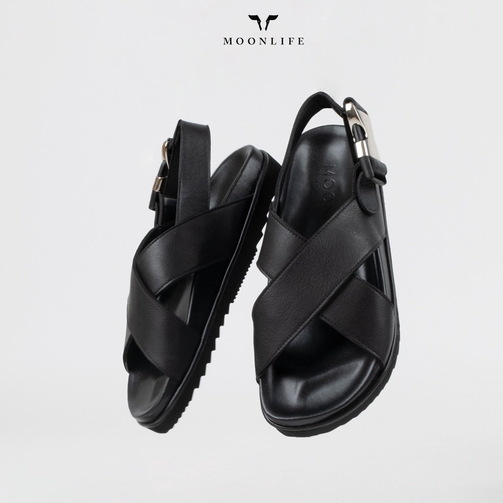 Moonlife Monomal - Black รองเท้าหนังวัวแท้ - moonlife_thailand - ThaiPick