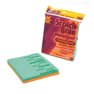 3M Sponge Cloth ผ้าฟองน้ำอเนกประสงค์ แพ็ค 4 ชิ้น