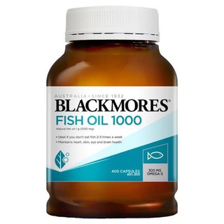 Blackmores Fish Oil (400เม็ด) บำรุงสมอง ระบบเผาผลาญดีขึ้น