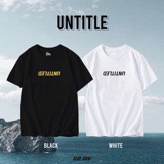 (ใส่โค้ด  WLEZPR ลดสูงสุด 40.-)🔥 So on  เสื้อยืดทรง Oversize ลาย Untitled