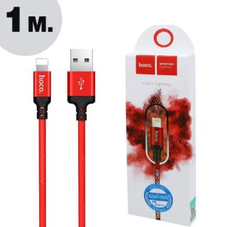 สายชาร์จ Hoco X14 ยาว 2 เมตร ของแท้ 100% Time Speed Charger  สำหรับ iPhone / Samsung / Micro USB / Type