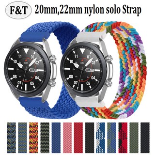 20mm 22mm Braided Solo Loop Band for Huawei watch GT3 / Huawei watch GT3 pro / Huawei Watch GT2 Strap / Huawei GT2 pro Strap / honor Magic Watch 2 46mm /Amazfit GTS 2 / Amazfit GTR 3 / Amazfit GTR 2 / GTS 2e / Amazfit bip u pro / Garmin venu sq Soft Strap