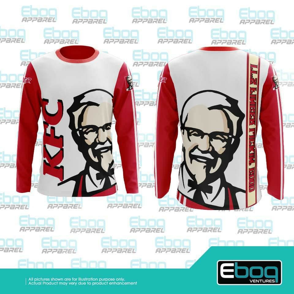 เสื้อยืด KFC RIDER สีขาว ระเหิดสีแดง / AB Baju KFC RIDER ไมโครไฟเบอร์ Eboq Jersi / RIDER KFC เสื้อ