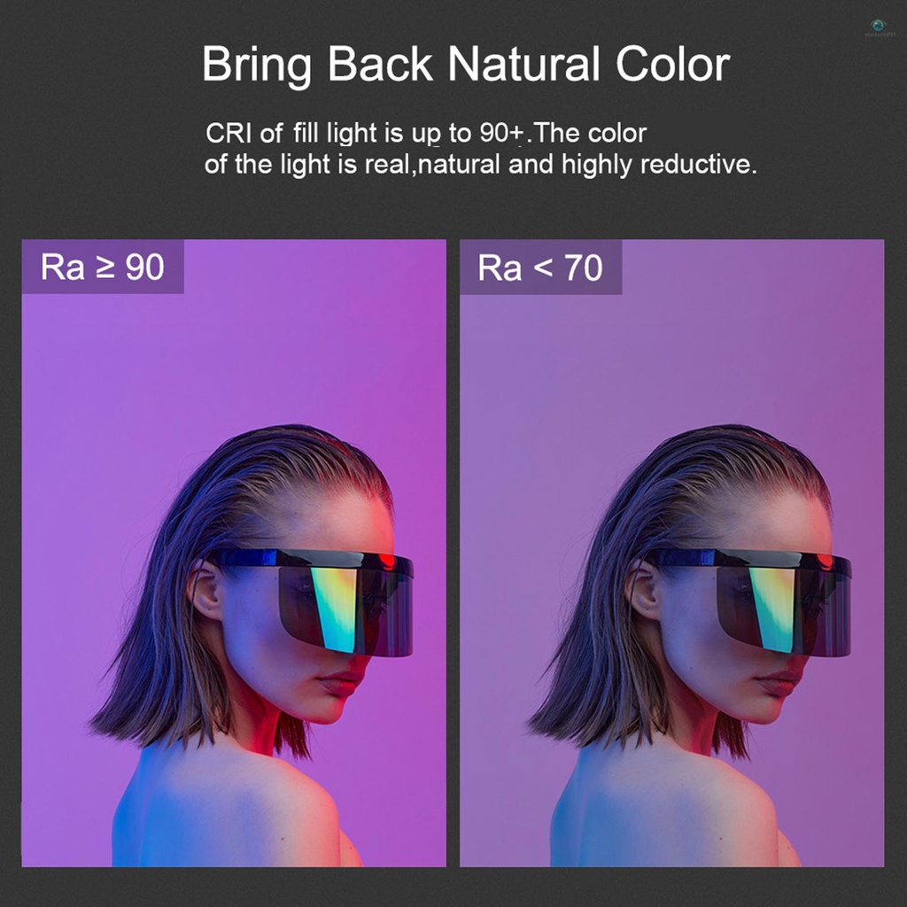 Puluz PU4134 หลอดไฟ RGB LED 3000K6500K หรี่แสงได้ 18 เอฟเฟคแบตเตอรี่ใน