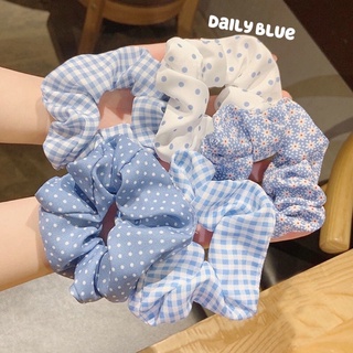 พร้อมส่ง🔹โดนัทยางรัดผมสไตล์เกาหลีสุดน่ารักรุ่นDaily Blue