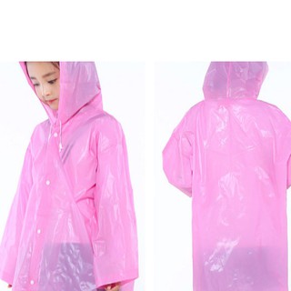 เสื้อกันฝนเด็ก EVA Children raincoatใส่ได้ทั้งหญิงและชาย มีสินค้าพร้อมส่ง (มีสีชมพู)  และพรีออเดอร์ จัดส่งภายใน15-20 วัน