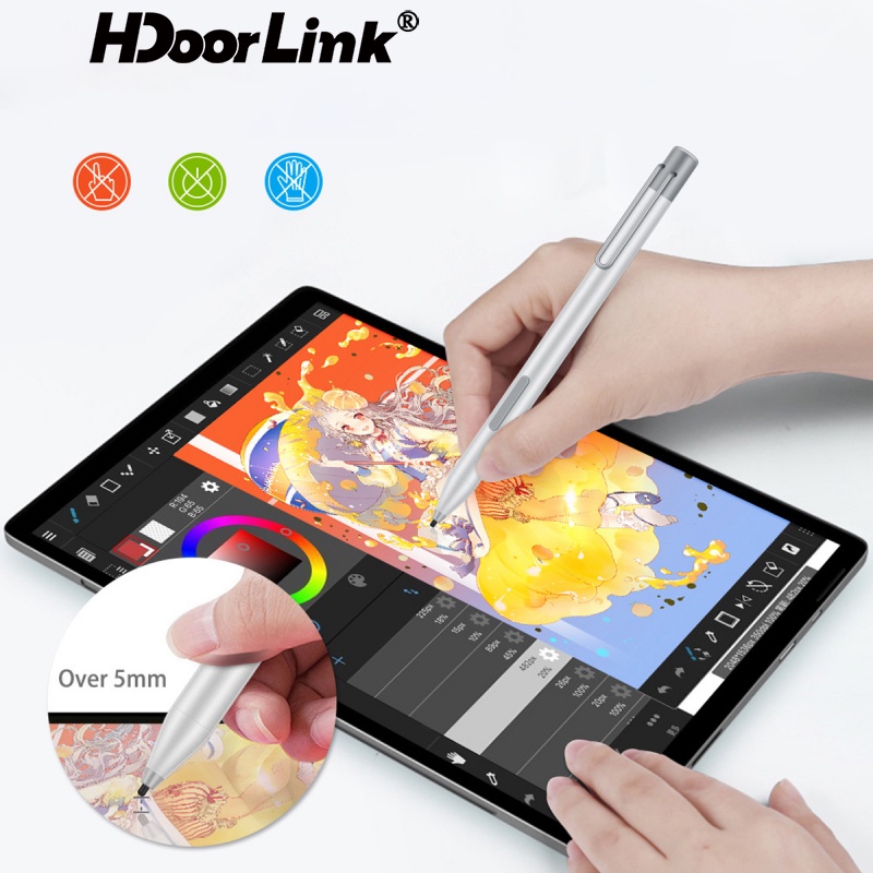 Hdoorlink ปากกาสไตลัสสัมผัสแล็ปท็อป สําหรับ HP Envy X360 ASUS Microsoft Surface Pro 3 4 5 6 7 X Surface Go Book 3