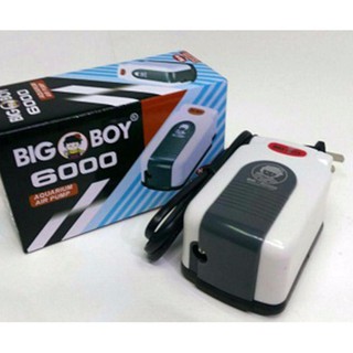 BIGBOY ปั๊มลมตู้ปลา บ่อปลา 1 ท่อลม Aquarium Air Pump รุ่น BB-6000