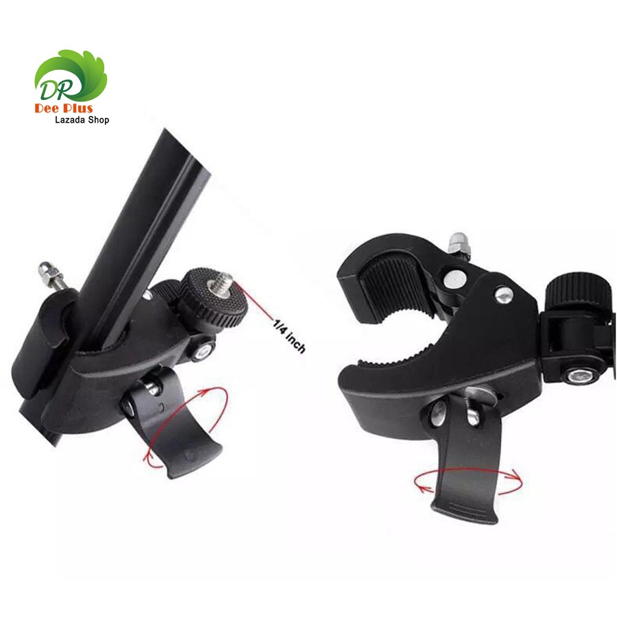 Motorcycle Bike Handlebar Mount Holder Grip Clip for GoPro & Phone DVR GPS รถจักรยานยนต์จักรยานมือจับวางติดตั้งคลิปจับสำ - รูปที่ 2