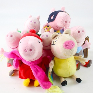 ตุ๊กตานุ่ม รูปการ์ตูนอนิเมะ Peppa Pig George Pig Mummy Pig Daddy Pig Suzy Sheep Emily Elephant Zoe Zebra Danny Dog Pedro Pony 17 สไตล์ ของเล่นสําหรับเด็ก