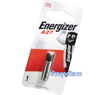 ถ่าน Energizer A27 / 12v ถ่านรีโมท ถ่านรีโมทรถยนต์ ถ่านประตูไฟฟ้า เหมาะสำหรับอุปกรณ์อิเล็กทรอนิกส์ต่างๆ แผงละ 1 ก้อน