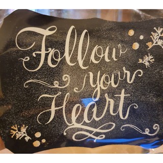 Magnet ติดผนัง ข้อความ "Follow Your Heart"