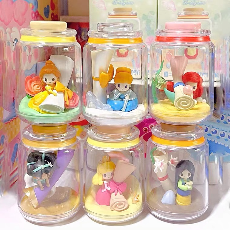 [แบบแยก] Disney Princess Wish Bottle D-Baby series ลิขสิทธิ์แท้ 🫙 ของสะสม 52TOYS Ariel Belle Mulan Jasmine Snow White
