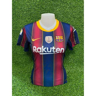 เสื้อบอลผู้หญิง Rakuten ลายแดงน้ำเงิน เสื้อกีฬาผู้หญิงฟรีไซส์
