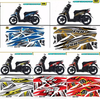 สติกเกอร์ ลายกราฟฟิค Honda Beat pop สําหรับติดตกแต่ง