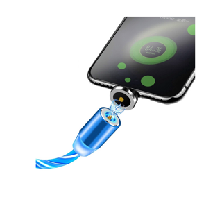 โปรโมชั่น : สายชาร์จ แบบแม่เหล็ก มีไฟ LED แบบ Type C Micro USB สำหรับ iPhone OPPO