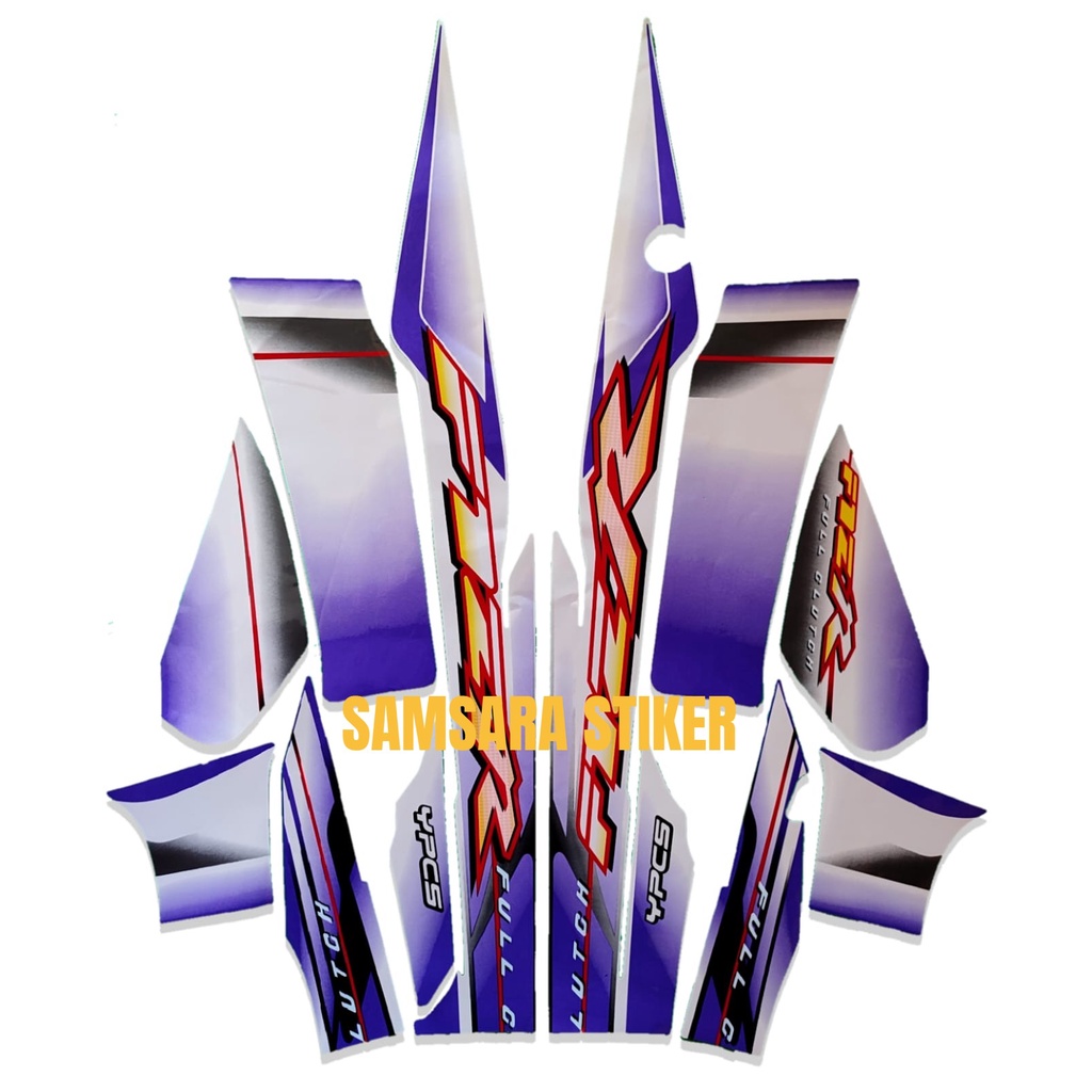 UNGU Yamaha F1ZR 2003 สติ๊กเกอร์มอเตอร์ไซค์สีขาว-ม่วง