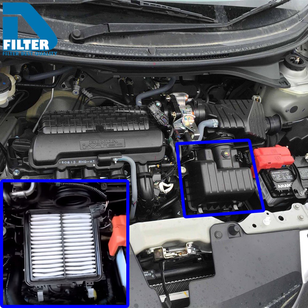 ชุดกรองอากาศ+กรองแอร์ Honda City ซิตี้ 2008-2013,Freed,Jazz แจ๊ส GE 2008-2013 By D-Filter (DA312N+DB021) - รูปที่ 5