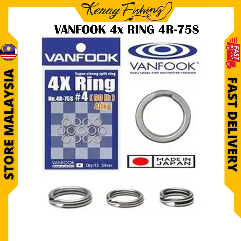 Vanfook Super Strong 4X Split Ring Super Strong NO 4R-75S