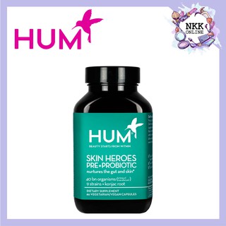 [พร้อมส่ง‼️ของแท้100%] HUM Nutrition Skin Squad Pre+Probiotic Clear Skin Supplement 60 capsules