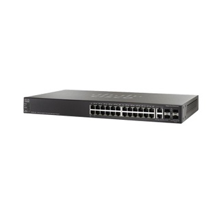 Cisco SG500-28P K9 - 24-Port 10/100/1000 Stackable Managed L3 Switch + 2-port 10/100/1000 Gigabit Combo (SFPs) + 2-Port