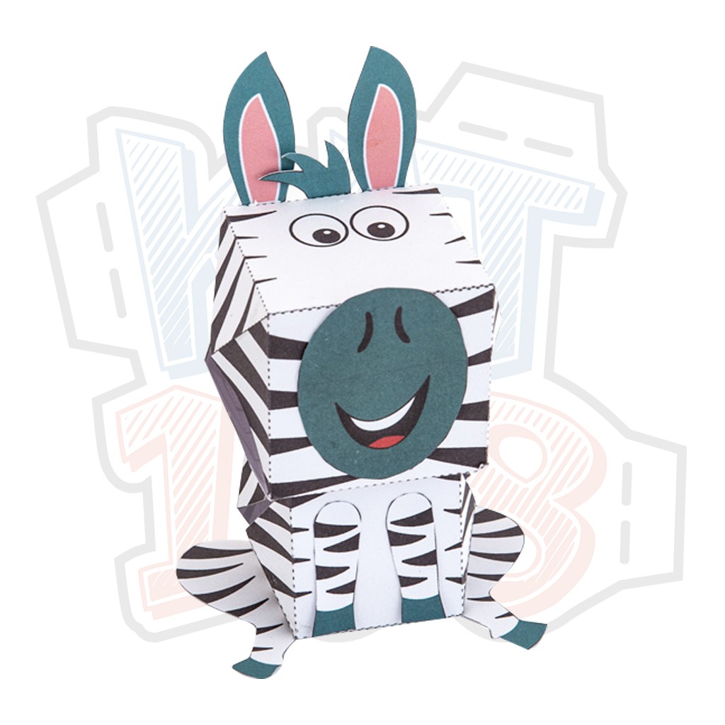 Bomb กระดาษสัตว์ Zebra รุ่น ver 3