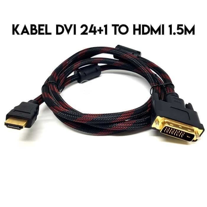 Dvi 24+1 to HDTV Nyk สายดิจิตอล 1.5 ม. - Dvi-d 24 1 ตัวผู้ถึง hdtv ตัวผู้ 1080p สาย 1.5 เมตร