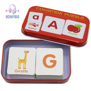 🔥Anti-Tear Flash Cards Learning Alphabet Puzzle Cards Learning Toys