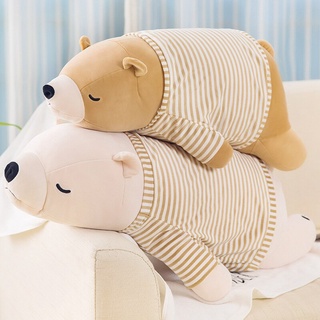 ใหม่ Papa Bear Plush ของเล่น Strip หมอนหมีขั้วโลกขนาดใหญ่ตุ๊กตาสาวขี้เกียจนอนตุ๊กตา Ragdoll