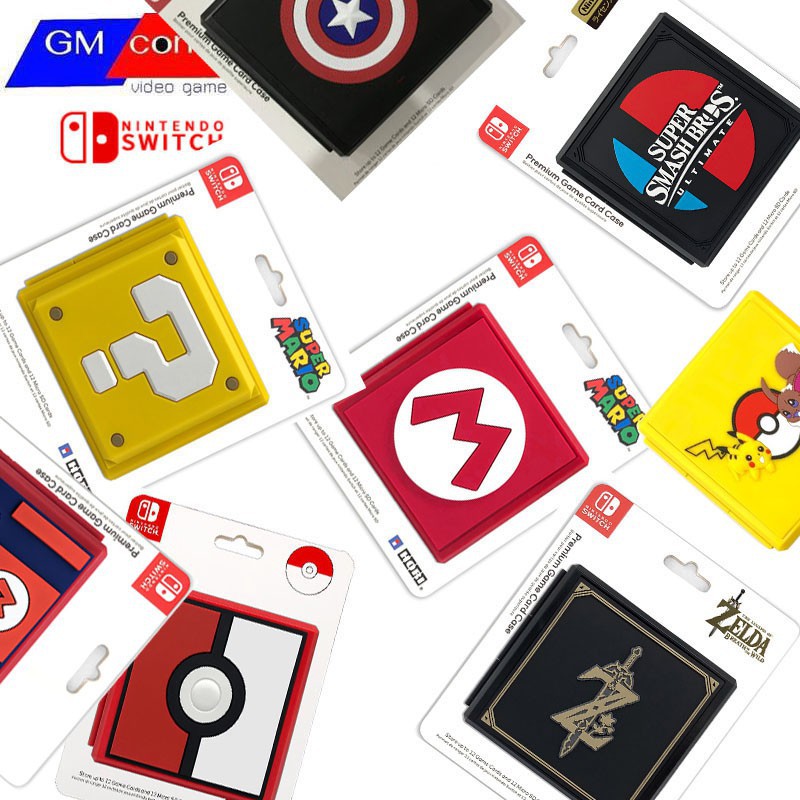 เคสตลับเก็บเกมNintendoswitch Premium Game  Case Card Storage Box For Nintendo Switch--  ใส่ได้ 12 เกม พร้อมส่ง