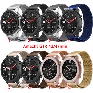 สายนาฬิกาข้อมือสเตนเลส สําหรับ Huami Amazfit GTR 42 47 มม.