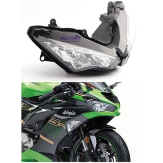 ชุดไฟหน้า LED kawasaki ninja zx6rไฟหน้าZX-6R ZX636ปี2019/20/21จำหน่ายไฟหน้า kawasaki ninja zx6rตัวใหม่ล่าสุด