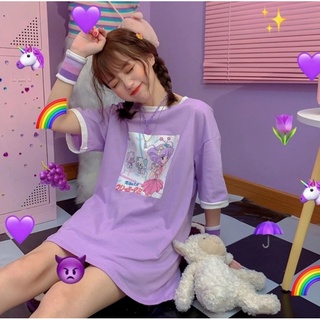 เสื้อยืดโอเวอร์ไซต์ ลายเจ้าหญิง💜💜