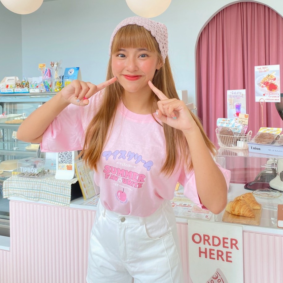 Live205# เสื้อคัตตอล มีหลายสี “summer fruit” สไตล์เกาหลี Dream Big Tshirt โอเวอร์ไซน์ สาวอวบใส่ได้ พ