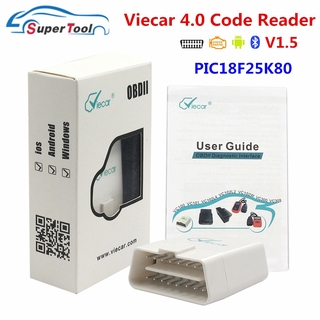 เครื่องอ่านโค้ด Viecar บลูทูธ 4.0 Viecar OBD2 ELM327 บลูทูธ 4 Viecar OBD เครื่องตรวจจับเรดาร์รถยนต์ Viecar-Bluetooth-4.0 เครื่องสแกนอัตโนมัติ