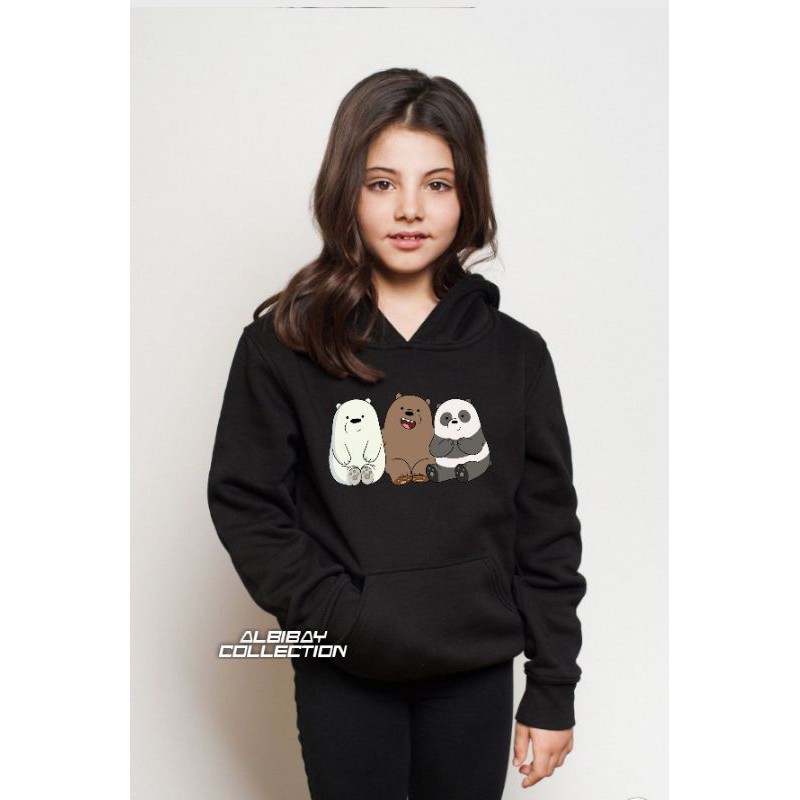 เสื้อแจ็คเก็ตมีฮู้ดเด็ก We BARE BEARS